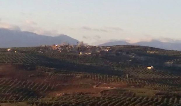 محل درگیری شب جمعه 29 دی 1396 بین ارتش ترکیه و نیروهای سوریه دموکراتیک